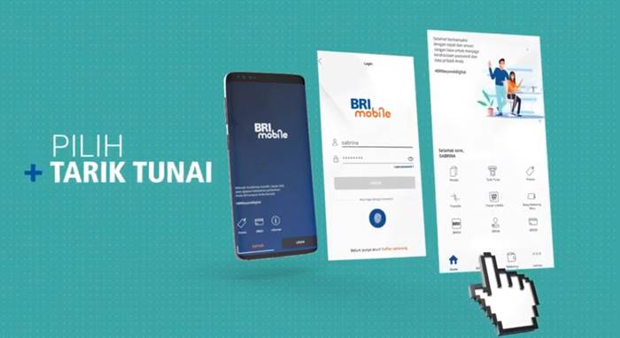 Cara ambil uang atm bri pakai hp