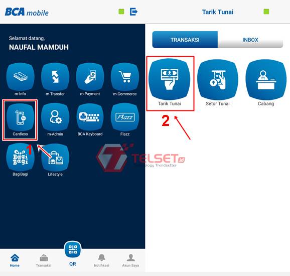 Cara ambil uang atm bca pakai hp