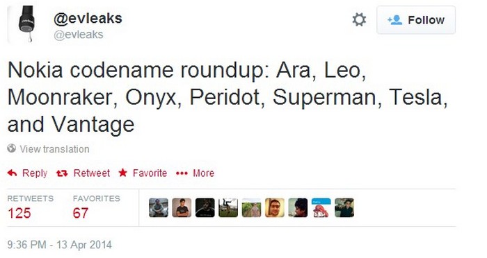 Bocoran Evleaks 8 nama ponsel baru Nokia