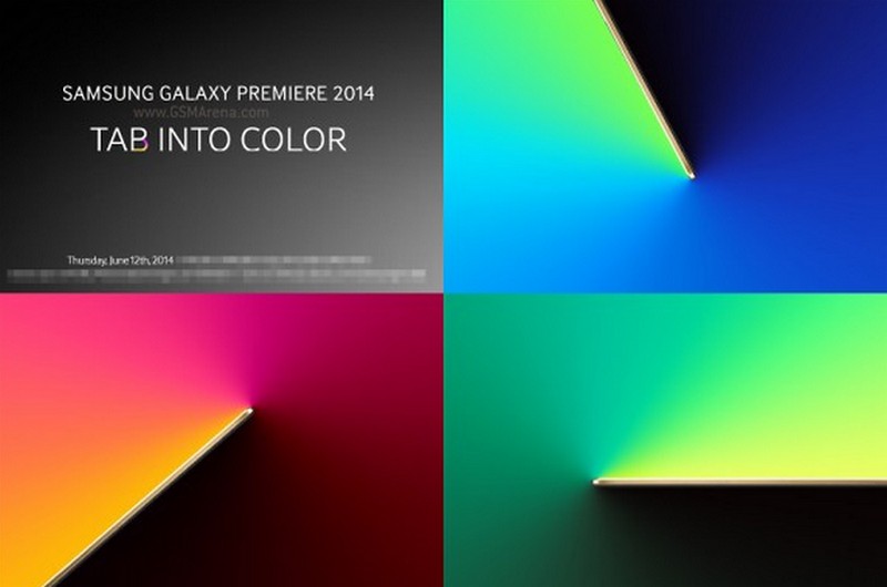 Undangan acara peluncuran Galaxy Tab S