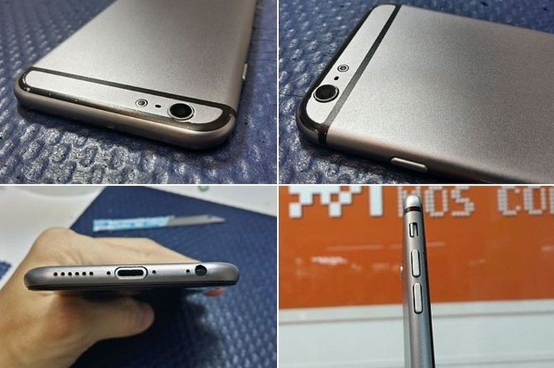 iPhone 6 gold dengan sudut membulat