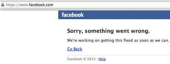 Facebook down
