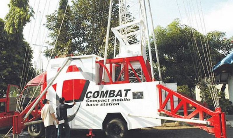 Telkomsel COMBAT mobile BTS
