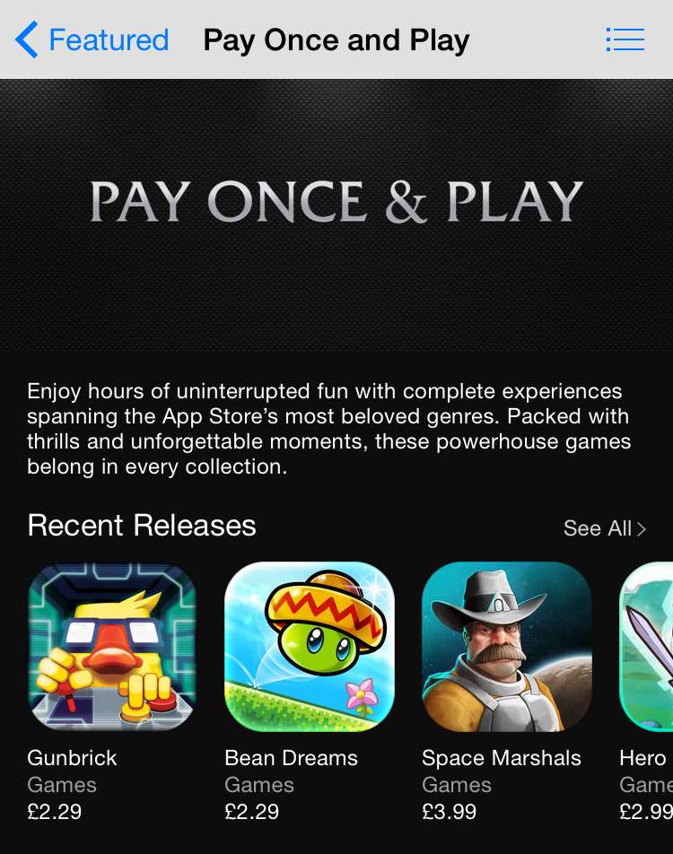 Pay once Apple