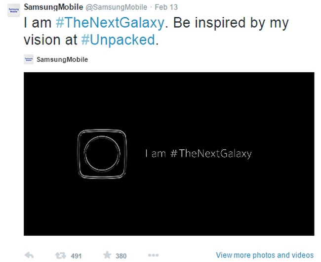 Tweet teaser Galaxy S6