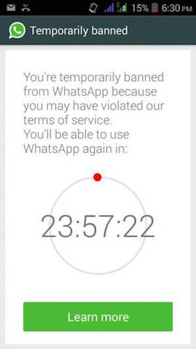 WhatsApp-temporary-ban