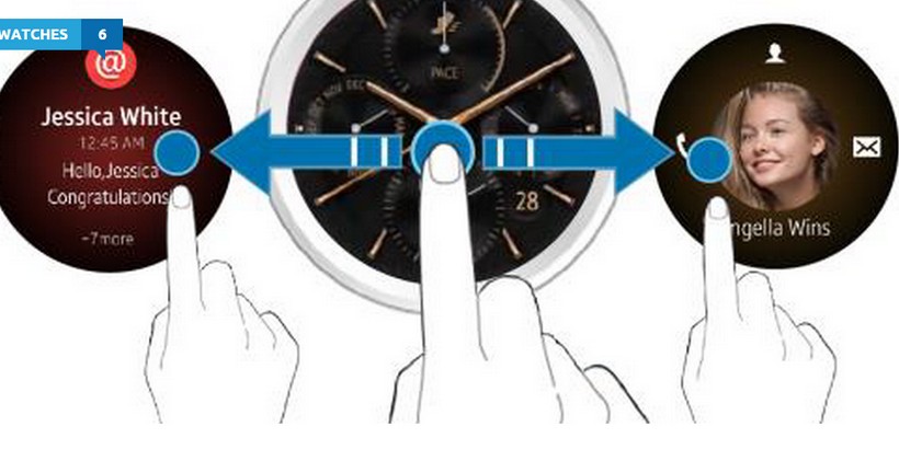 Samsung Gear A dengan bezel putar