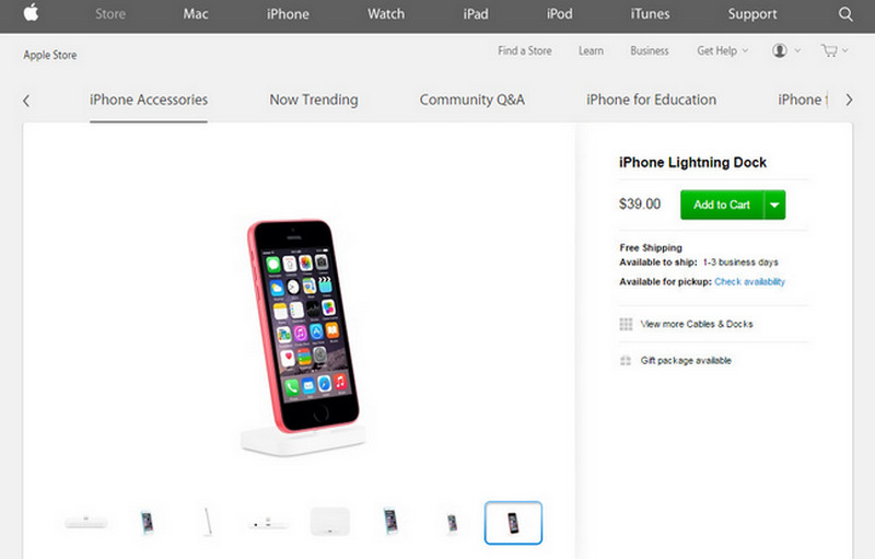 iPhone 6c di Apple Store