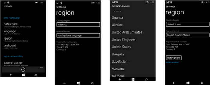 Cortana Lumia 540 settings 1