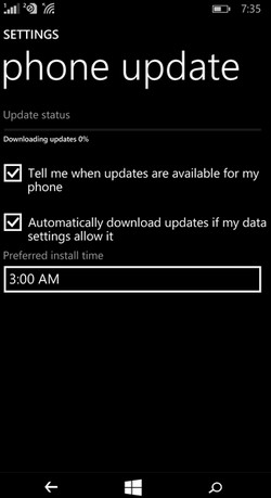 Update Windows 10 di Lumia 540 gbr.10