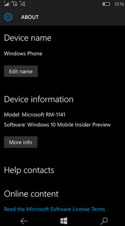 Update Windows 10 di Lumia 540 gbr.12