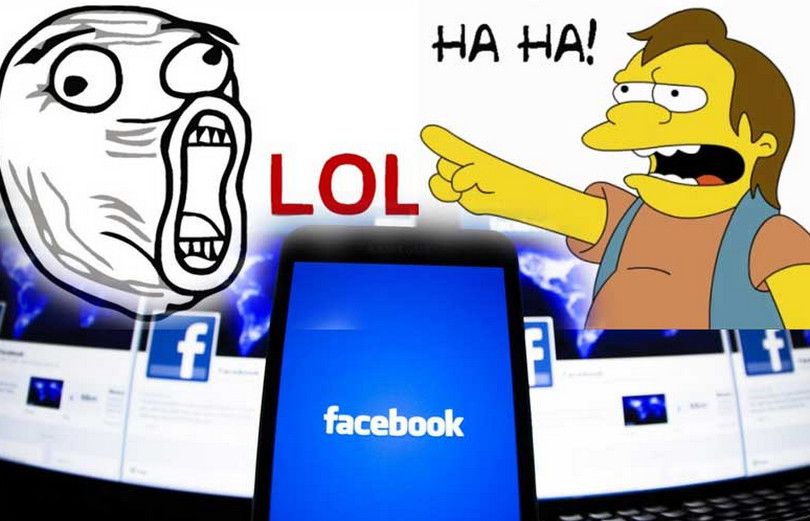 Facebook LOL haha