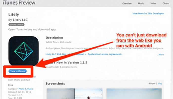 Android download aplikasi via web