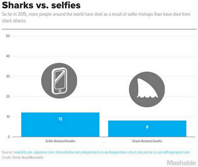 Selfie vs Hiu