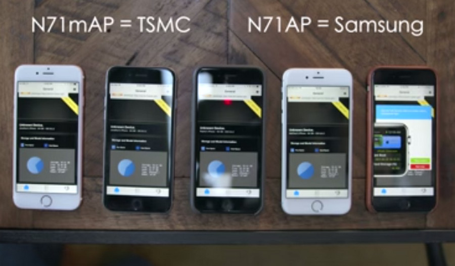 iPhone 6s test chipset