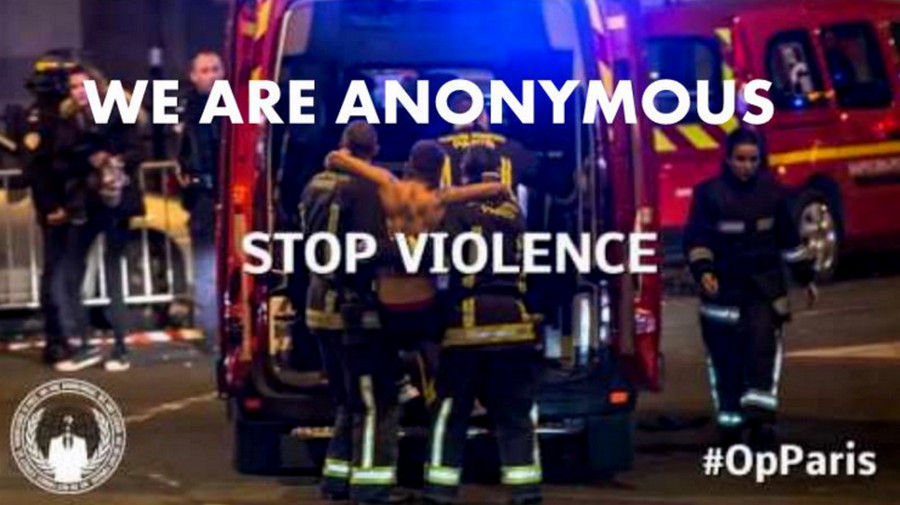 Anonymous hacker #OpParis