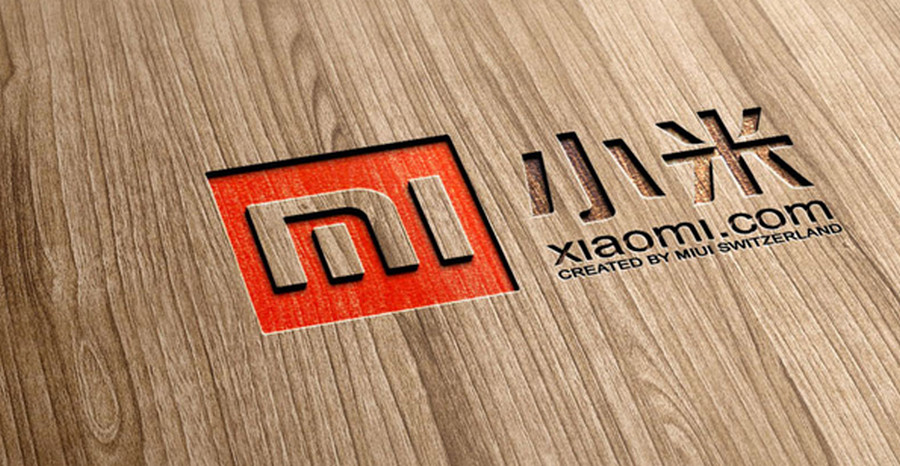 Xiaomi logo wood
