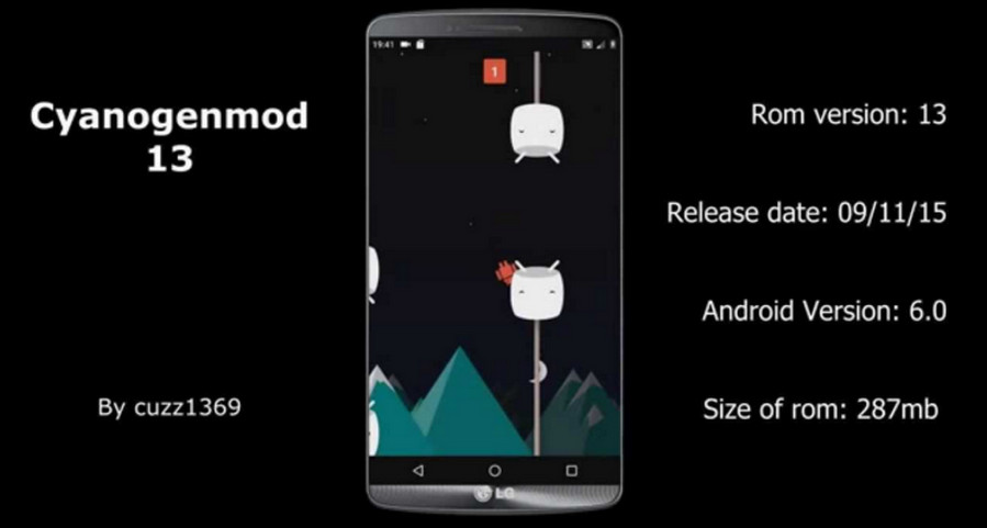 CyanogenMod 13 untuk G3