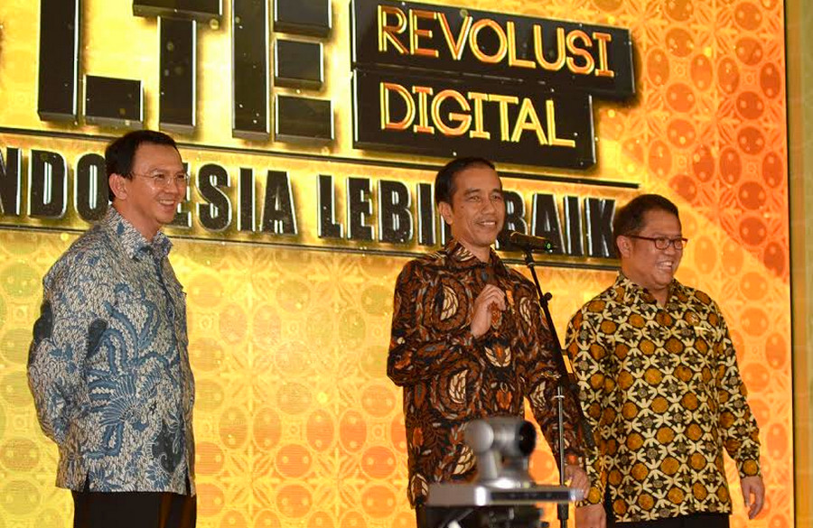 Menkominfo Rudiantara mengatakan, bahwa ini merupakan momentum revolusi digital Indonesia melalui ketersedian 4G LTE yang melibatkan lima operator seluler di Indonesia. (Hendra Wiradi/telsetNews)