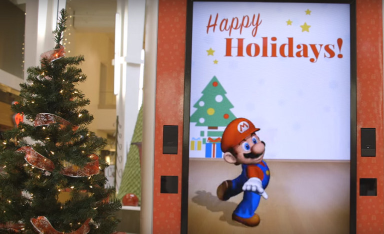 Mario Bagi-bagi Hadiah Natal