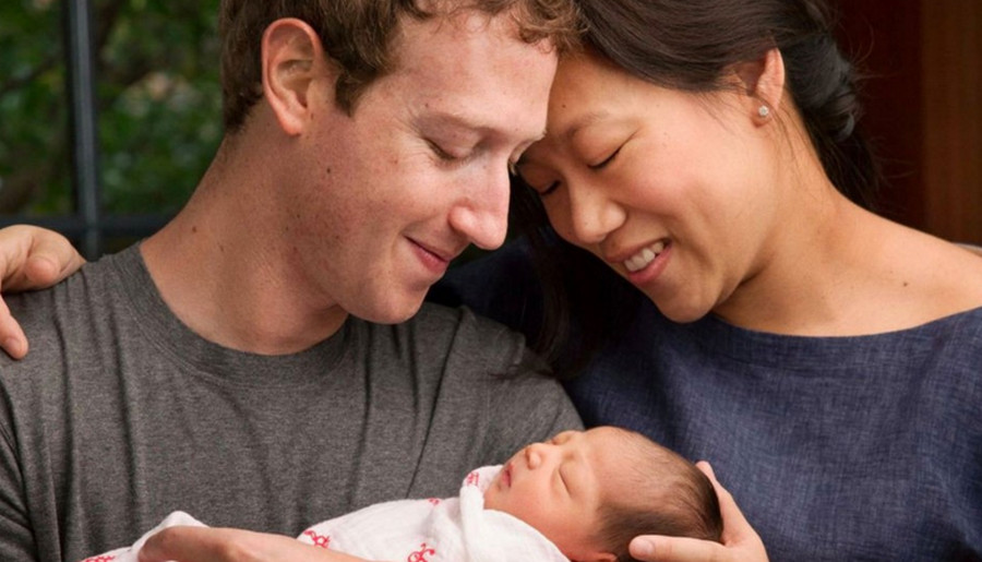 Mark Zuckerberg dan putrinya