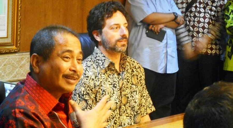 Sergey Brin Google dan Menpar Arief Yahya