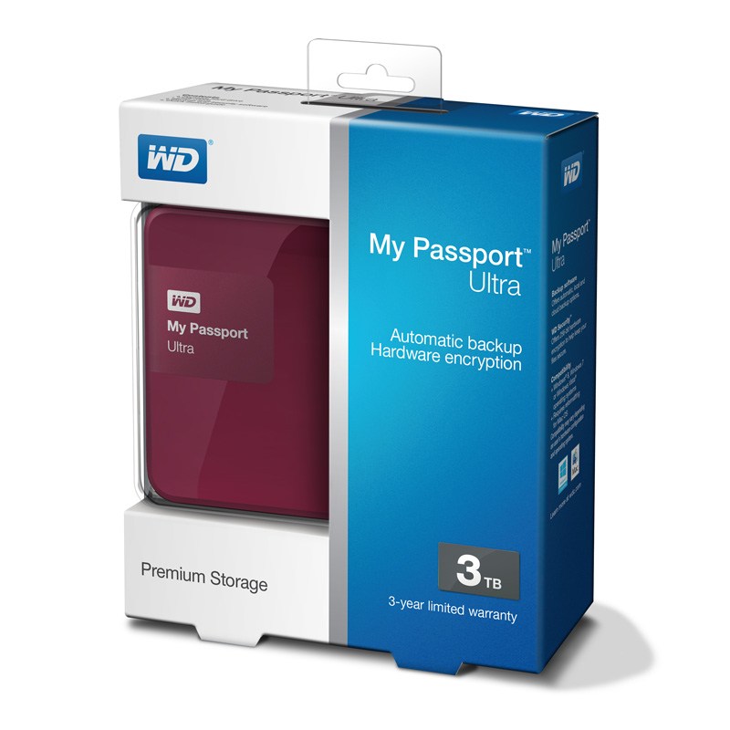 WD My Passport 3TB plus pack
