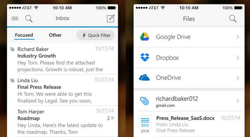 Outlook app Microsoft