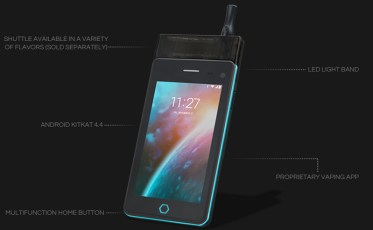 Unik! Alat Hisap Rokok Elektrik Plus Smartphone
