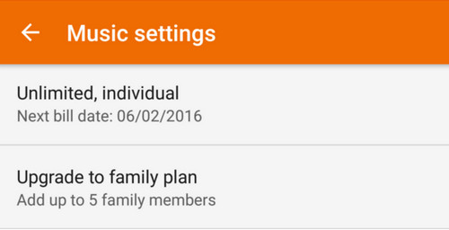 Google Play Music Family Play setting 1