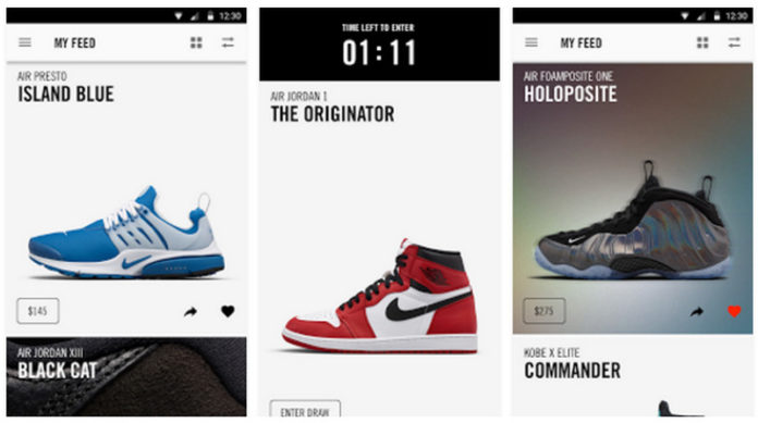 Nike SNKRS apps