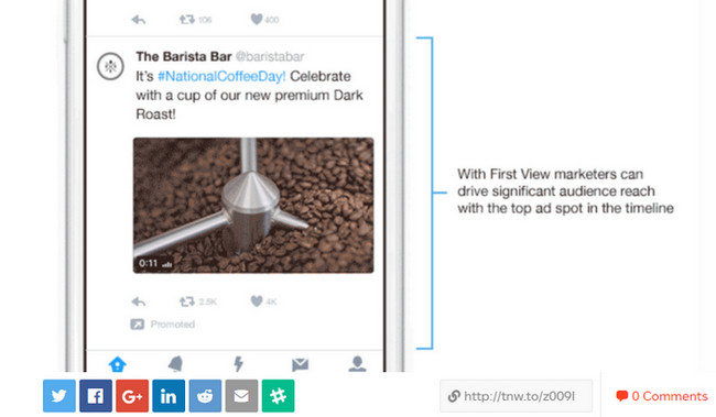 Twitter fitur First View