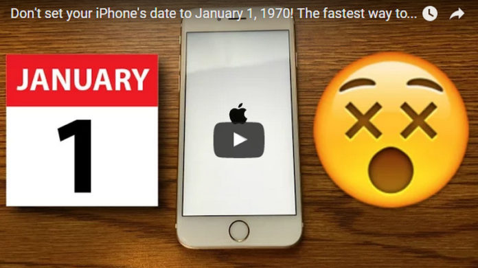 iPhone bug 1 Januari 1970