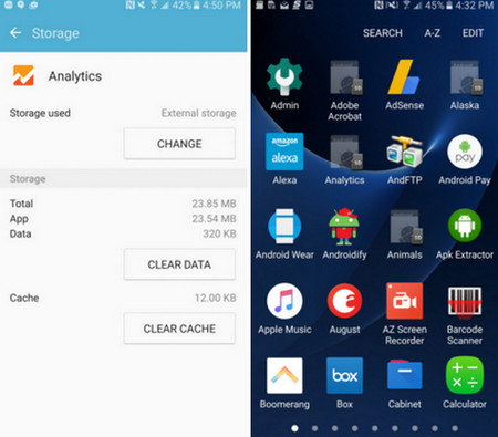 Galaxy S7 memori internal 3