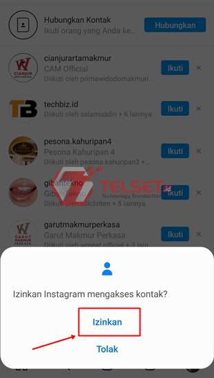 cara mencari teman di IG via no hp