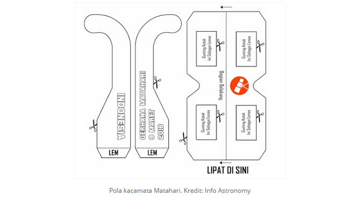 Kacamata filter matahari tutorial
