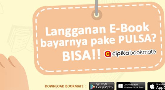 Kini Berlangganan Buku di Cipika Bookmate Bisa Gunakan Pulsa