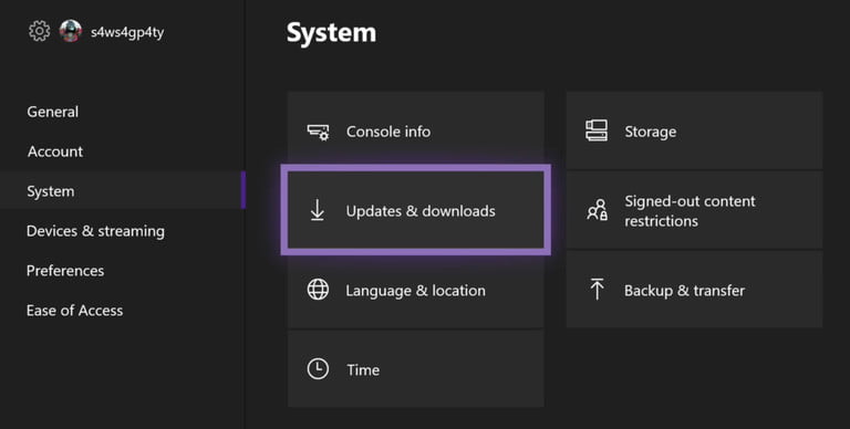 update xbox