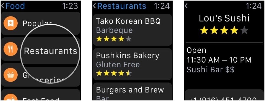 Apple-Watch-select-business-nearby-screenshot