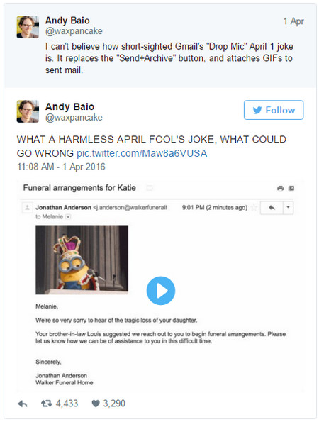 Google April Mop protes