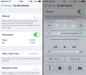 pengaturan iPhone do not disturb