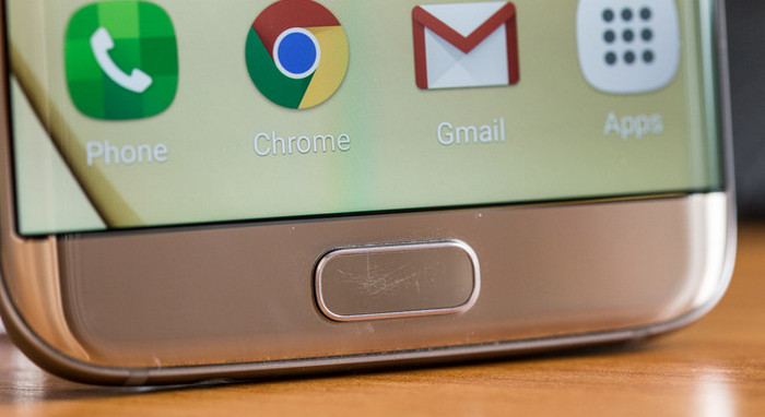 Galaxy S7 tombol home tergores 2
