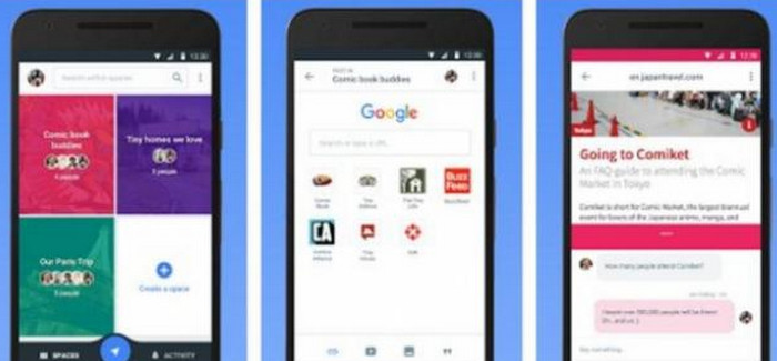 Google Spaces Android