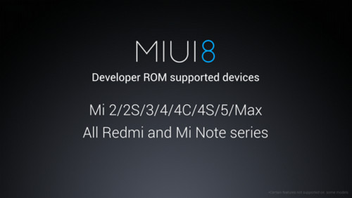 MIUI 8 daftar perangkat