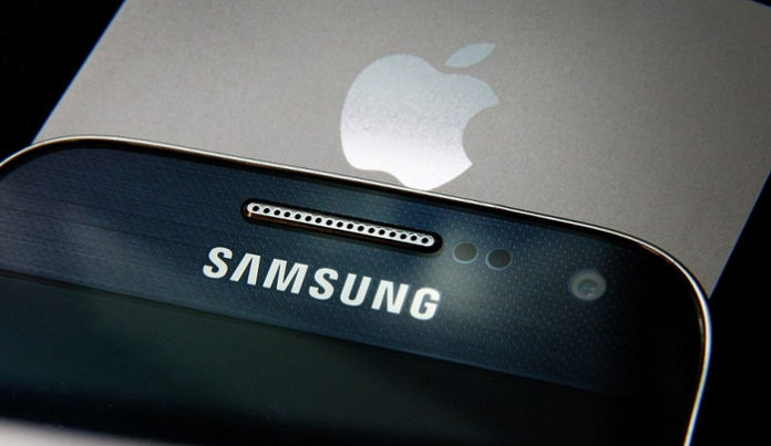 Samsung Apple logo Laba Samsung naik