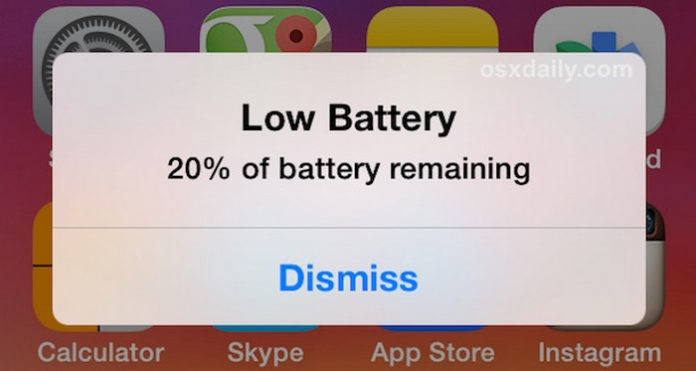 iPhone lowbat