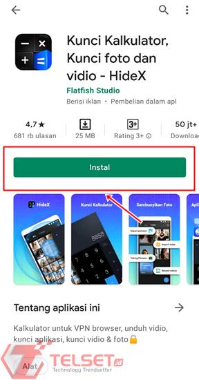 cara mengunci album foto