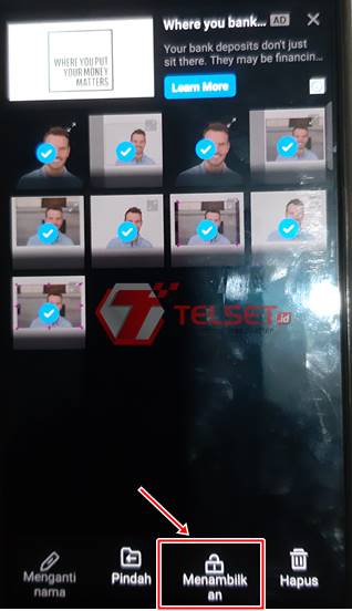 cara mengunci foto di galeri
