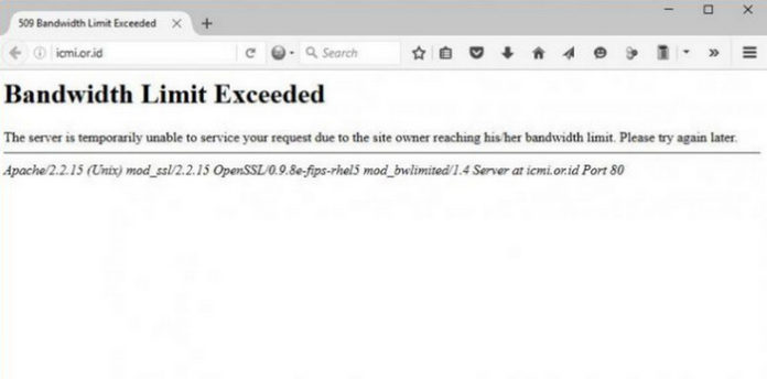 ICMI situs di hacked