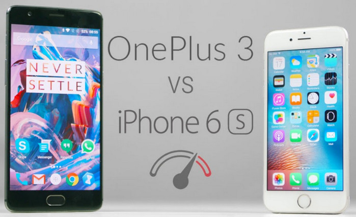 OnePlus 3 RAM 6GB Ngos-ngosan Diadu iPhone 6s